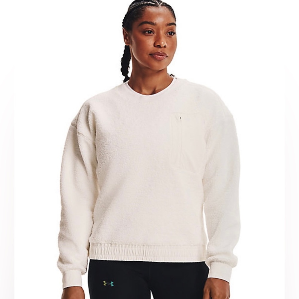 Under Armour Women’s Mission boucle fleece crew sweatshirt